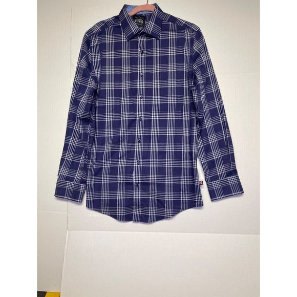 the savile row company men's Large button down shirt non-iron= slim fit - Picture 11 of 16